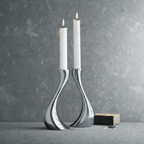 Set 2 Candelabros Medianos Cobra