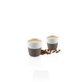 Set 2 Tazas Espresso Taupé