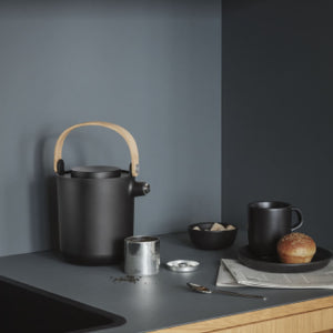 Termo Nórdico Para el Té de Cocina Negro