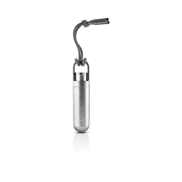 Mini Dispensador Plateado de Alcohol Gel