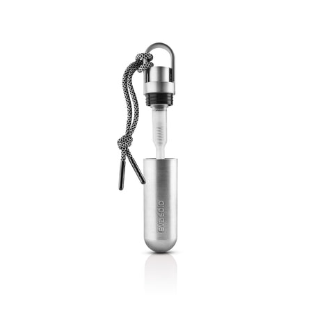 Mini Dispensador Plateado de Alcohol Gel