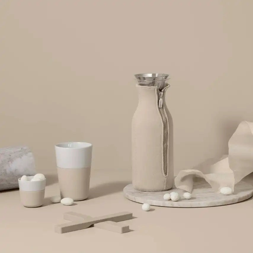 Jarra con Funda Beige Perla 1 Litro