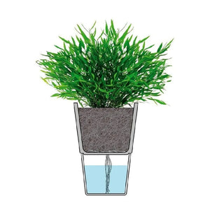 Macetero Autoriego Gris Oscuro