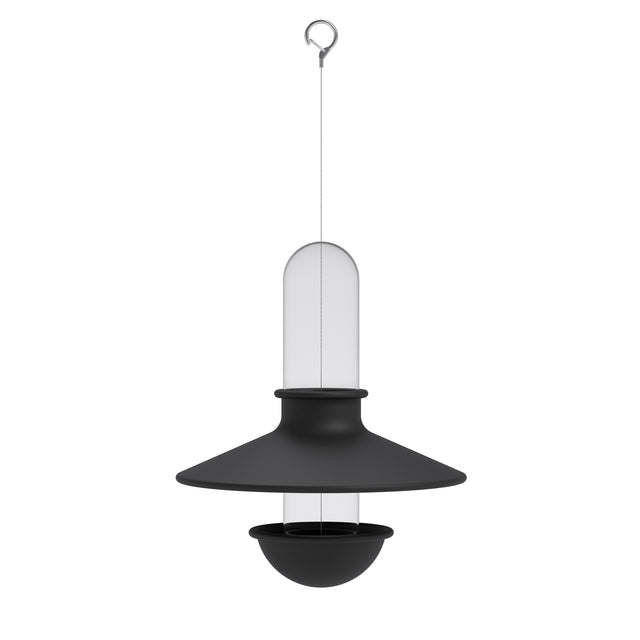 Alimentador Para Aves Negro de Lujo