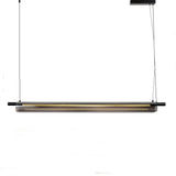 Lámpara de Aluminio Negro y Vidrio Rawson