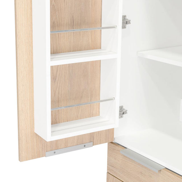 Alacena De Cocina Melia Blanco y Rovere