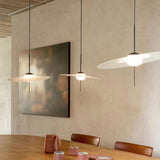 Lámpara colgante de aluminio negro y vidrio Paraná