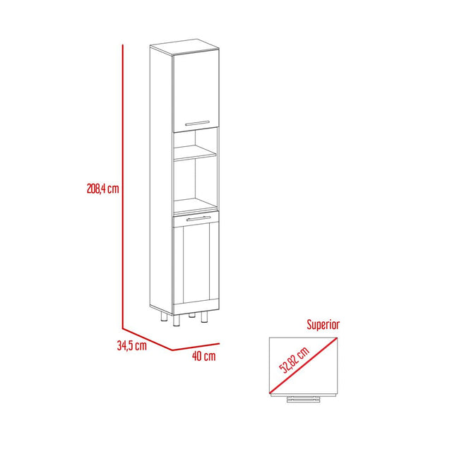 Alacena Kitchen Hasselt Gris y Rovere