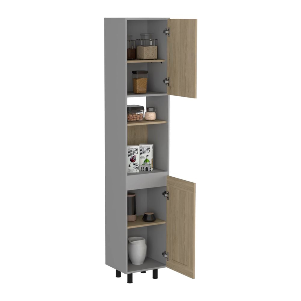 Alacena Kitchen Hasselt Gris y Rovere
