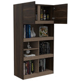 Biblioteca Office Habano y Miel con Dos Puertas Batientes
