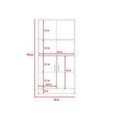 Biblioteca Home Office Negro Soft y Coñac