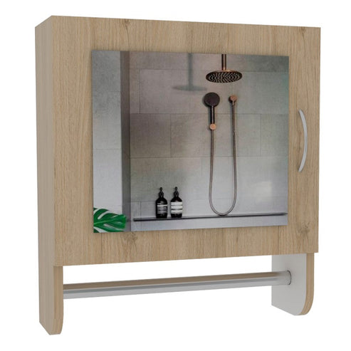 Botiquín Bath Rovere y Blanco con Puerta Espejo