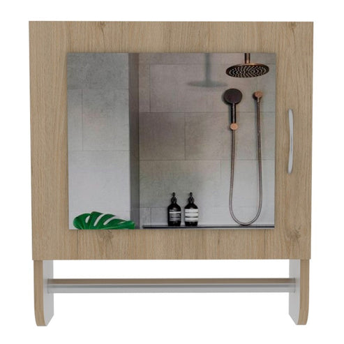Botiquín Bath Rovere y Blanco con Puerta Espejo