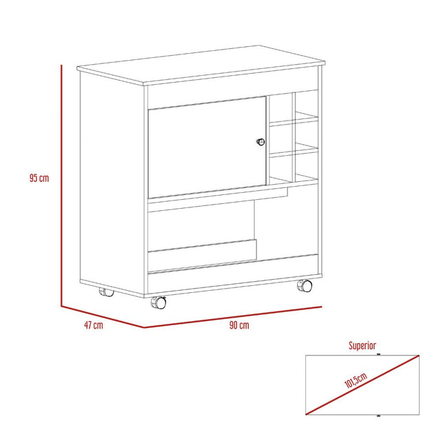Bar BI Color Ceniza y Wengue