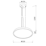 Lámpara Colgante de Aluminio Led Negra Cannes