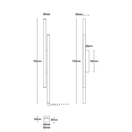 Apliqué de Aluminio Color Negro Delft 2