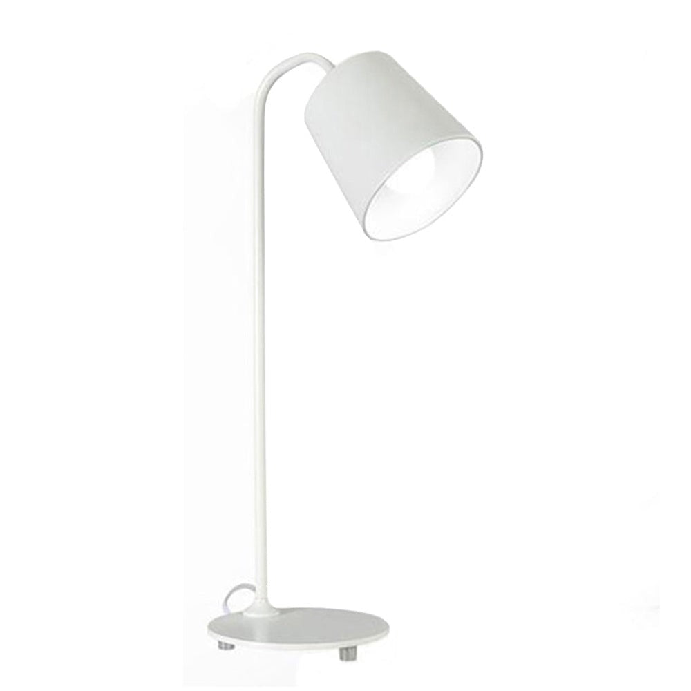 Lámpara de Mesa Metálica Blanca Desk Lamp