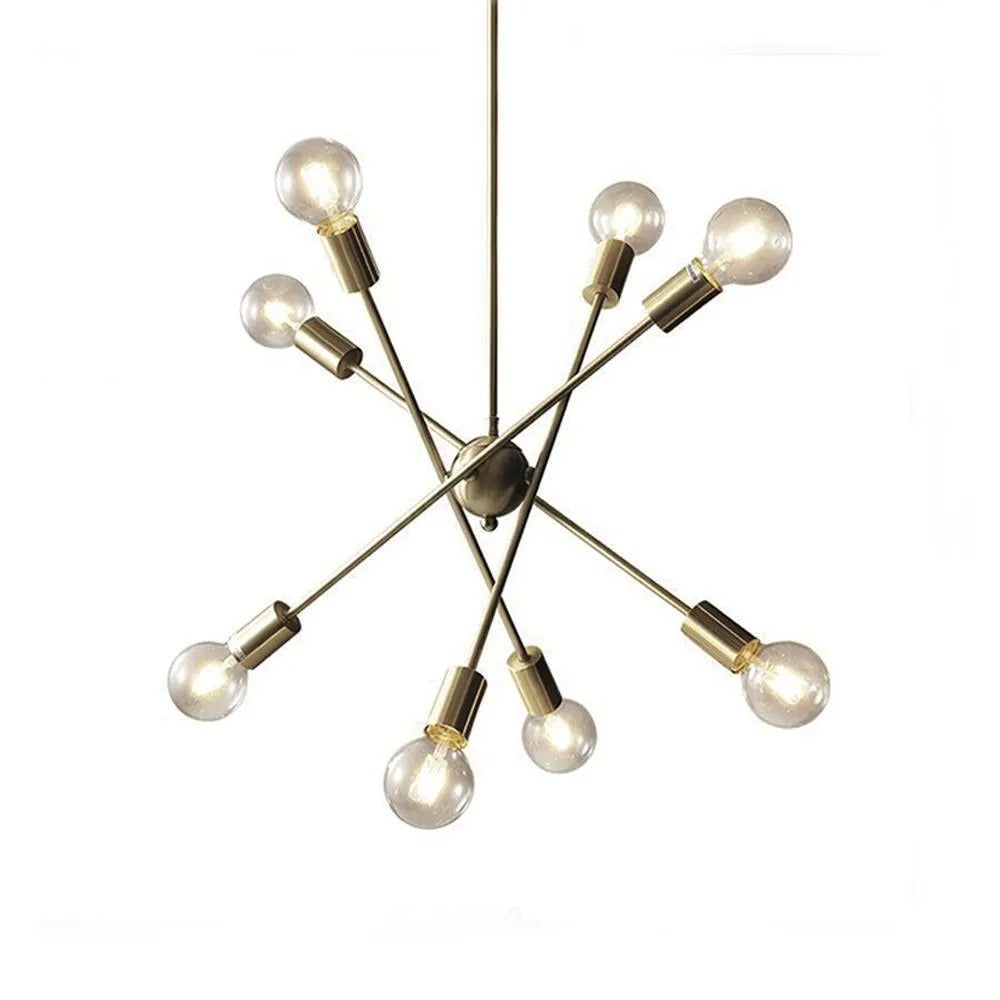 Lámpara Colgante Chandellier Dorada Tisara 8