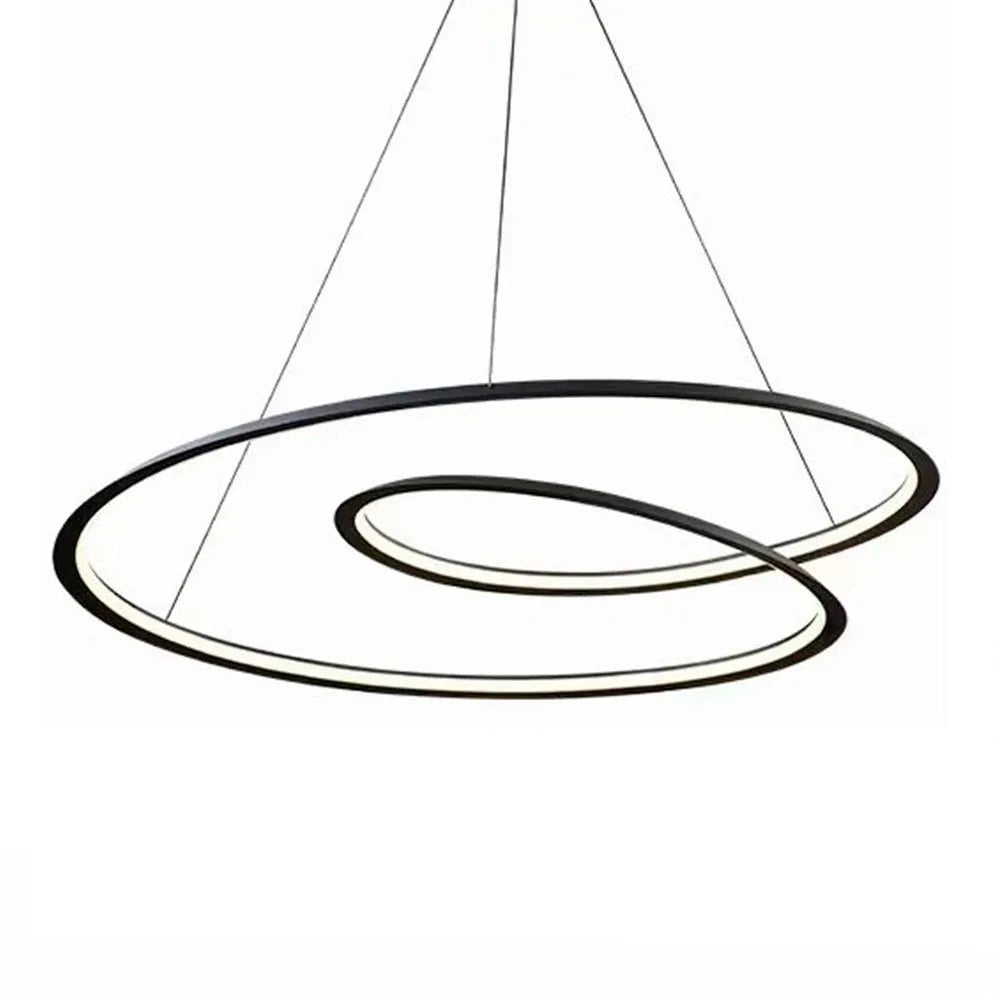 Lámpara Colgante Led Negra Spiral