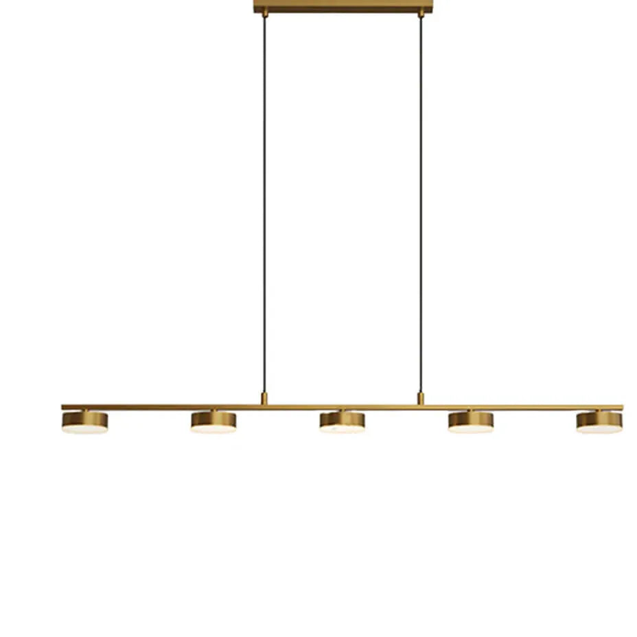 Lámpara Colgante de Aluminio Dorado Led Lignet 5
