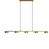 Lámpara Colgante de Aluminio Dorado Led Lignet 5