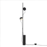 Lámpara de Pie de Aluminio Negro Frosta