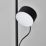 Lámpara de Pie de Aluminio Negro Frosta