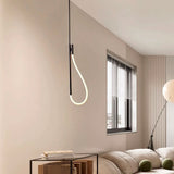 Lámpara de Aluminio Negro con Cuerda Led Lille