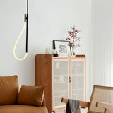 Lámpara de Aluminio Negro con Cuerda Led Lille