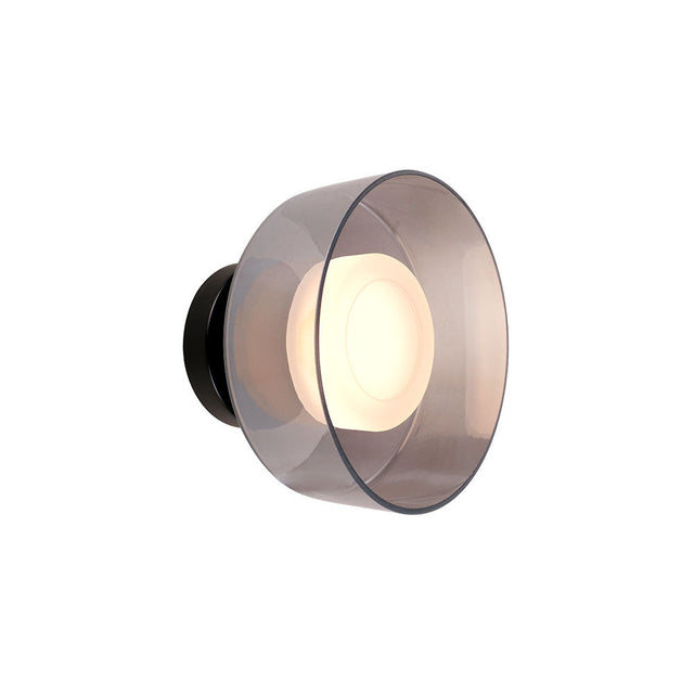 Apliqué de Aluminio Smoke y Vidrio Transparente Dijon