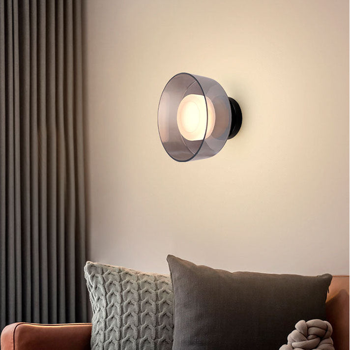 Apliqué de Aluminio Smoke y Vidrio Transparente Dijon