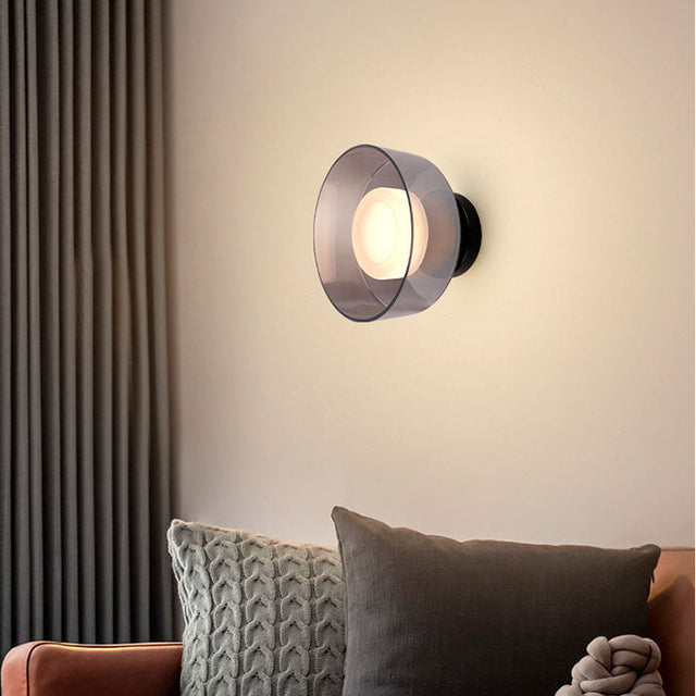 Apliqué de Aluminio Smoke y Vidrio Transparente Dijon