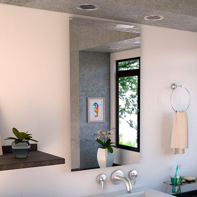 Espejo Garda Gris Con Diseño Moderno, Práctico y Funcional