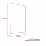 Espejo Garda Gris Con Diseño Moderno, Práctico y Funcional