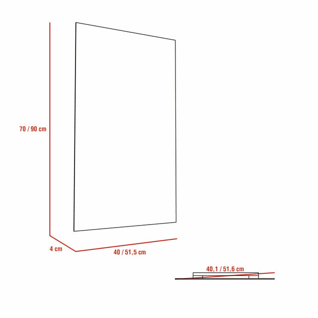 Espejo Garda Gris Con Diseño Moderno, Práctico y Funcional