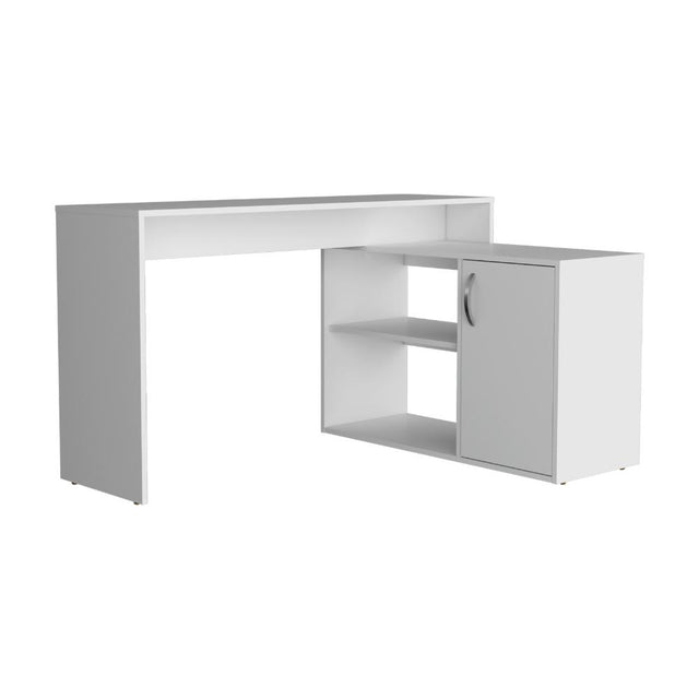 Escritorio En L Una Puerta Blanco Duqueza