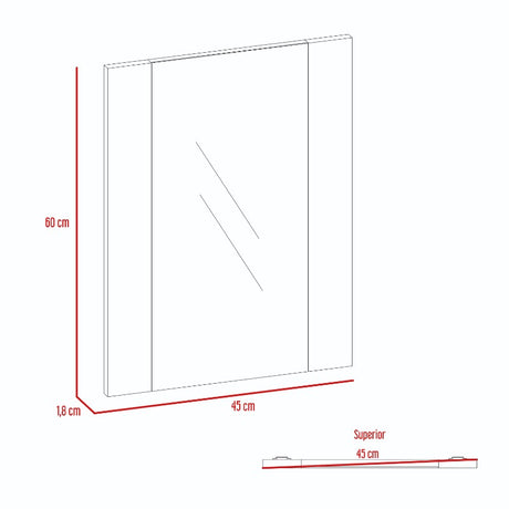 Espejo Flotante Madrid Wengue