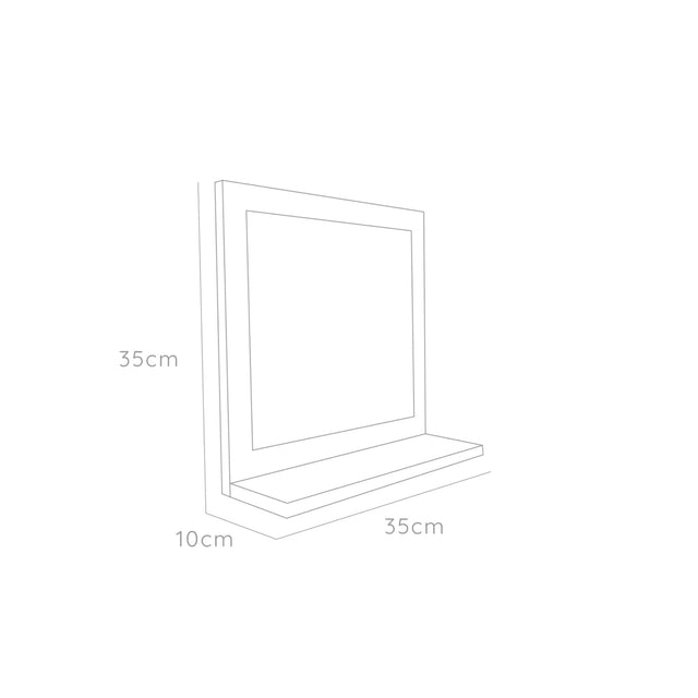 Espejo Make-Up Con Marco Repisa