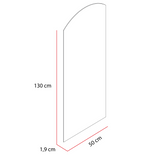 Espejo Oporto Rectangular Superior Circular