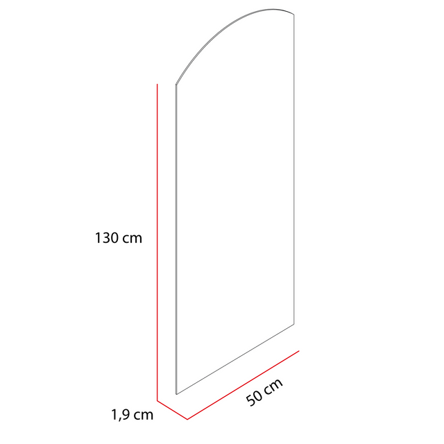 Espejo Oporto Rectangular Superior Circular