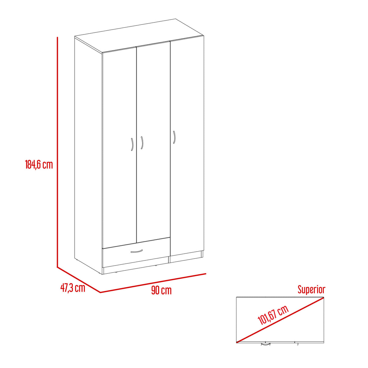 Armario Z-90 Wengue