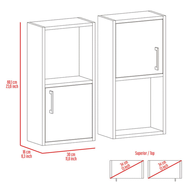 Mueble Auxiliar 2 Puertas Bardolino