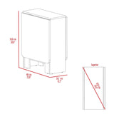 Mesa Abatible Compact Blanco y Macadamia