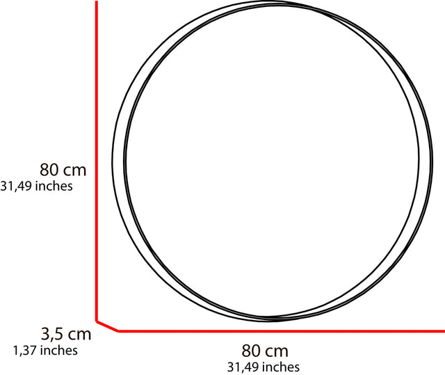 Espejo Lisboa Con Forma Circular