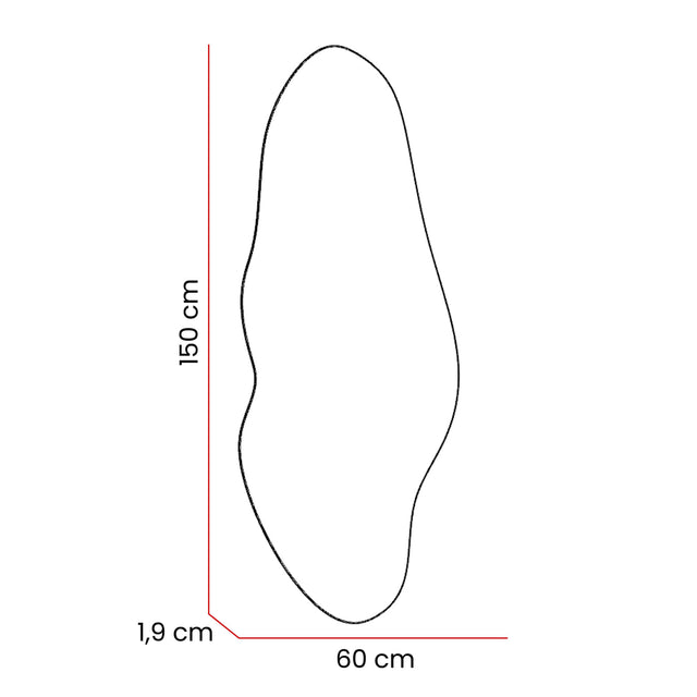 Espejo Blue Con Forma Irregular