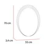 Espejo Zahara Ovalado