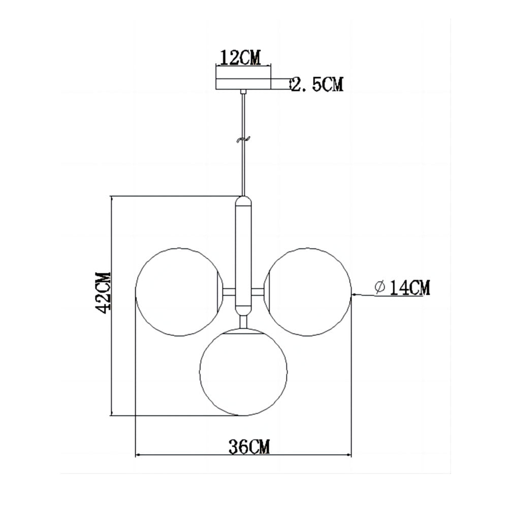Lámpara Colgante de Vidrio Loft Cristal 4