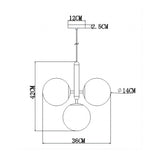 Lámpara Colgante de Vidrio Loft Cristal 4