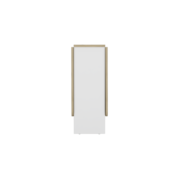 Mesa Abatible Compact Blanco y Macadamia