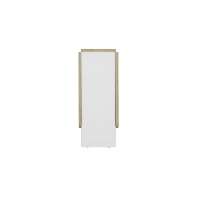 Mesa Abatible Compact Blanco y Macadamia